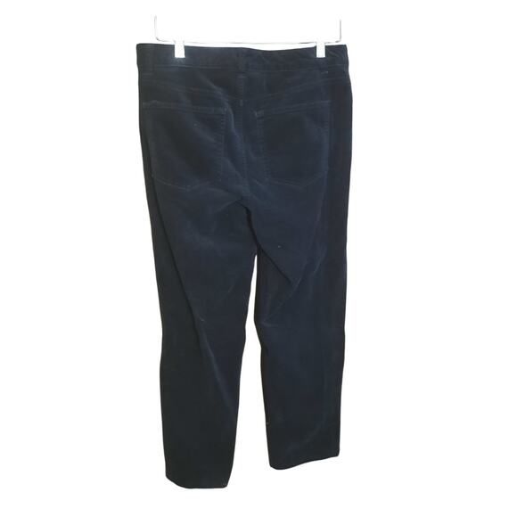 Talbots Womens Straight Leg Stretch Black Corduroy Pants Size 6 - Picture 3 of 7